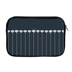 Pinstripe In Diamond Head Pins Pattern Apple Macbook Pro 17  Zipper Case by emilyzragz