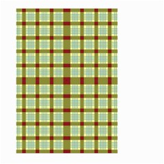 Geometric Tartan Pattern Square Large Garden Flag (two Sides) by Sapixe