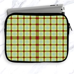 Geometric Tartan Pattern Square Apple Ipad 2/3/4 Zipper Cases by Sapixe