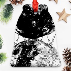 Moon And The Stars Pattern Bell Ornament (two Sides) by flipstylezfashionsLLC