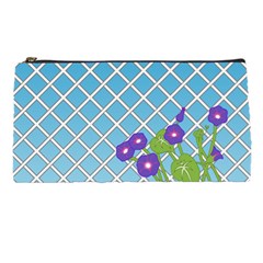 Morning Glory Argyle (Blue Sky) Pattern Pencil Cases