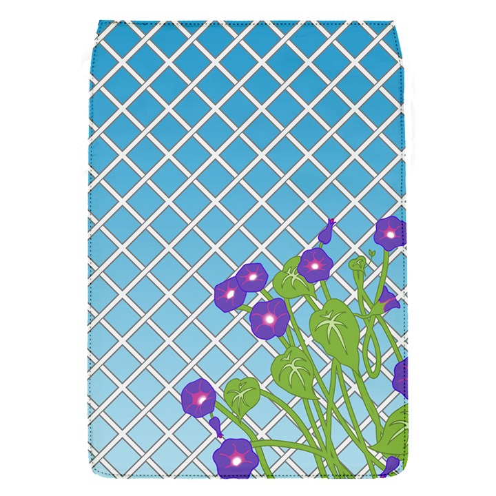 Morning Glory Argyle (Blue Sky) Pattern Removable Flap Cover (S)