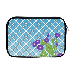 Morning Glory Argyle (Blue Sky) Pattern Apple MacBook Pro 17  Zipper Case