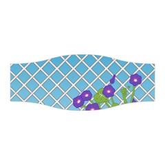 Morning Glory Argyle (blue Sky) Pattern Stretchable Headband by emilyzragz