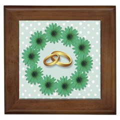 Rings Heart Love Wedding Before Framed Tiles by Sapixe