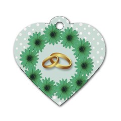 Rings Heart Love Wedding Before Dog Tag Heart (One Side)