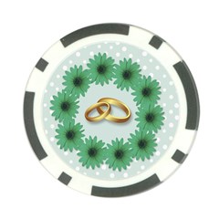 Rings Heart Love Wedding Before Poker Chip Card Guard