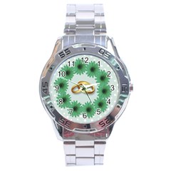 Rings Heart Love Wedding Before Stainless Steel Analogue Watch