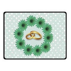 Rings Heart Love Wedding Before Double Sided Fleece Blanket (Small) 