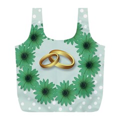 Rings Heart Love Wedding Before Full Print Recycle Bag (L)