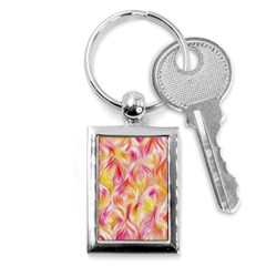 Pretty Painted Pattern Pastel Key Chains (rectangle)  by Sapixe