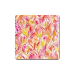 Pretty Painted Pattern Pastel Square Magnet by Sapixe