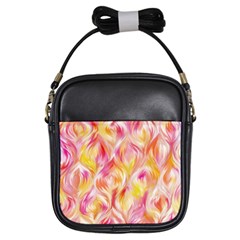 Pretty Painted Pattern Pastel Girls Sling Bag by Sapixe