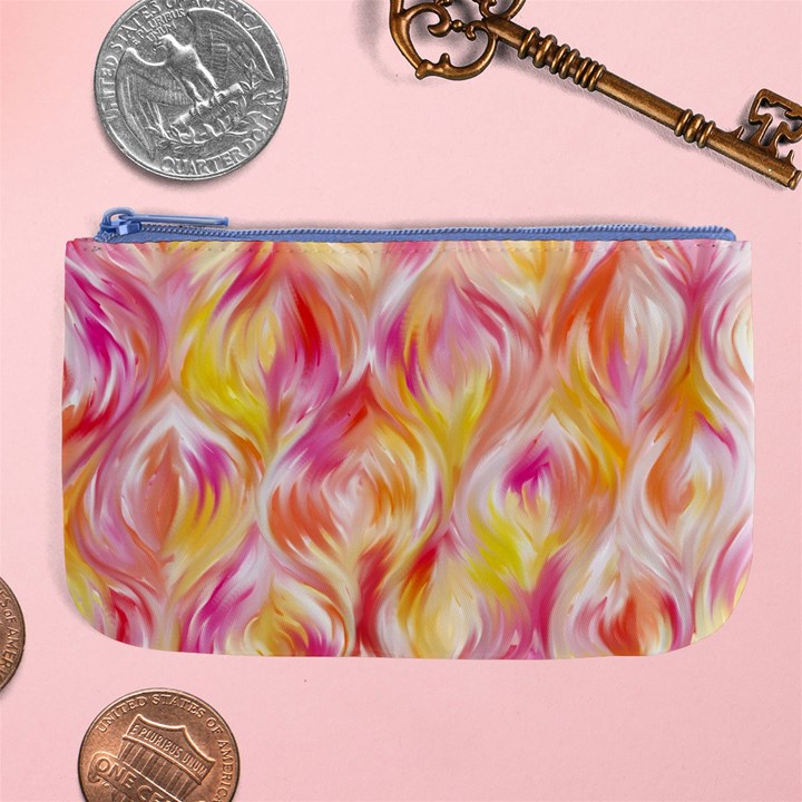 Pretty Painted Pattern Pastel Large Coin Purse