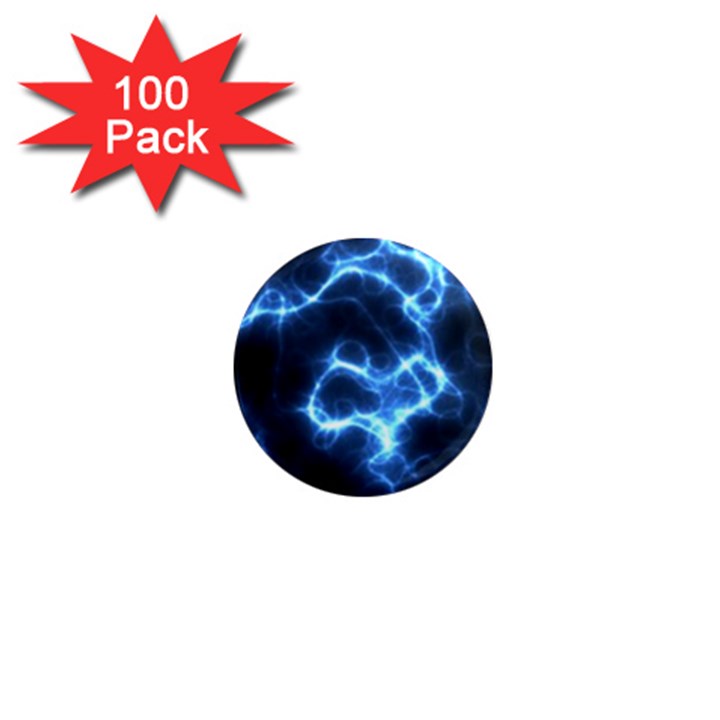 Electricity Blue Brightness Bright 1  Mini Magnets (100 pack) 