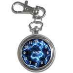 Electricity Blue Brightness Bright Key Chain Watches Front