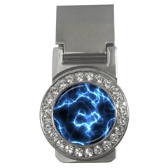 Electricity Blue Brightness Bright Money Clips (cz)  by Sapixe