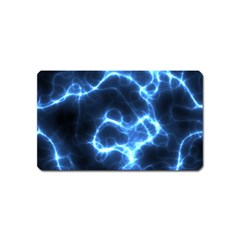 Electricity Blue Brightness Bright Magnet (name Card) by Sapixe