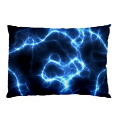 Electricity Blue Brightness Bright Pillow Case by Sapixe