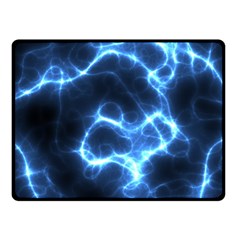 Electricity Blue Brightness Bright Fleece Blanket (small) by Sapixe