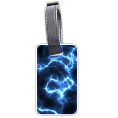 Electricity Blue Brightness Bright Luggage Tags (one Side)  by Sapixe