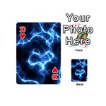 Electricity Blue Brightness Bright Playing Cards 54 (Mini) Front - Heart10