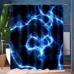 Electricity Blue Brightness Bright Shower Curtain 60  X 72  (medium)  by Sapixe