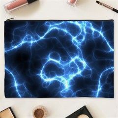 Electricity Blue Brightness Bright Cosmetic Bag (xxxl) by Sapixe