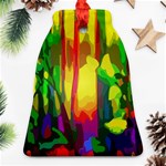 Abstract Vibrant Colour Botany Bell Ornament (Two Sides) Front