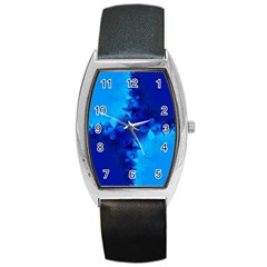 Background Course Gradient Blue Barrel Style Metal Watch by Sapixe