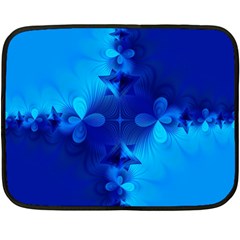 Background Course Gradient Blue Double Sided Fleece Blanket (mini)  by Sapixe