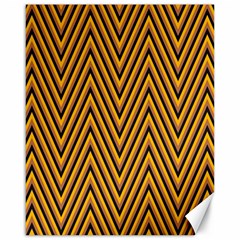 Chevron Brown Retro Vintage Canvas 16  X 20  by Sapixe