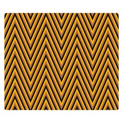 Chevron Brown Retro Vintage Double Sided Flano Blanket (small)  by Sapixe