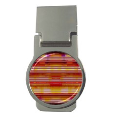 Abstract Stripes Color Game Money Clips (round)  by Sapixe