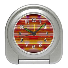 Abstract Stripes Color Game Travel Alarm Clock by Sapixe