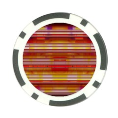 Abstract Stripes Color Game Poker Chip Card Guard by Sapixe