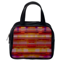 Abstract Stripes Color Game Classic Handbag (one Side)