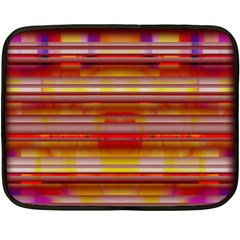 Abstract Stripes Color Game Double Sided Fleece Blanket (mini)  by Sapixe