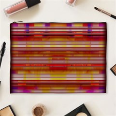 Abstract Stripes Color Game Cosmetic Bag (xl) by Sapixe