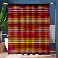 Abstract Stripes Color Game Shower Curtain 60  X 72  (medium)  by Sapixe