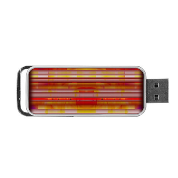 Abstract Stripes Color Game Portable USB Flash (One Side)