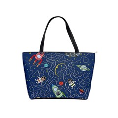 Cat Cosmos Cosmonaut Rocket Classic Shoulder Handbag by Sapixe