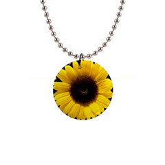 Flowers Hearts Heart 1  Button Necklace by Sapixe