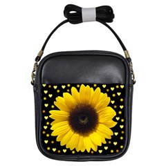 Flowers Hearts Heart Girls Sling Bag by Sapixe