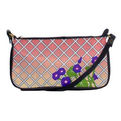 Morning Glory Argyle (blue Sky) Pattern Shoulder Clutch Bag by emilyzragz