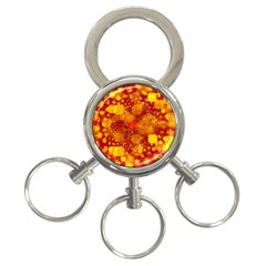 Christmas Star Advent Background 3-Ring Key Chains