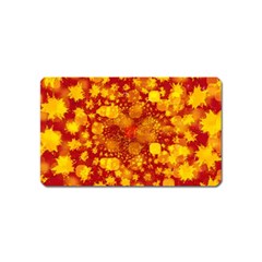 Christmas Star Advent Background Magnet (Name Card)