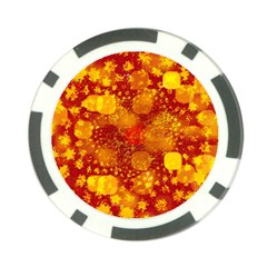 Christmas Star Advent Background Poker Chip Card Guard (10 pack)