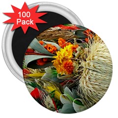 Flower Color Nature Plant Crafts 3  Magnets (100 Pack) by Sapixe