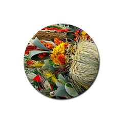 Flower Color Nature Plant Crafts Rubber Coaster (Round) 